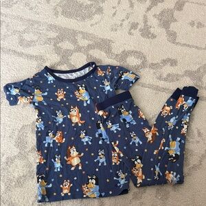 Little Sleepies Bluey Kids Pajama Set - 4T